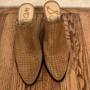 Sam Edelman Tan Mule Slide Heel